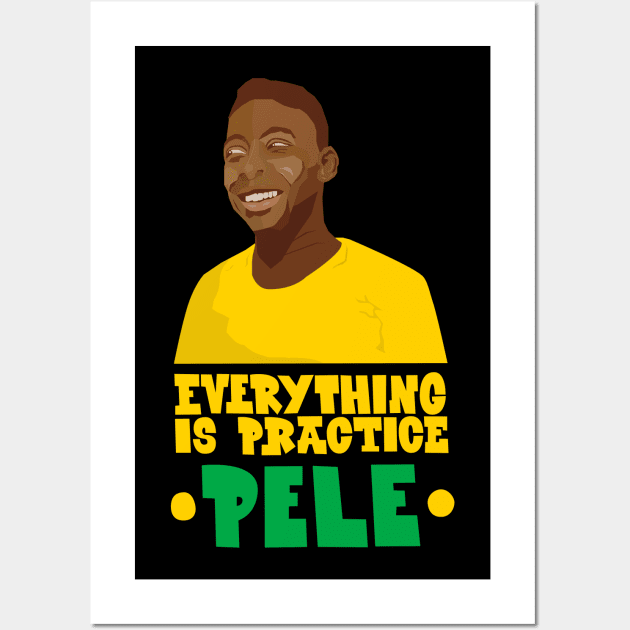 Pele - Famous footballers - R.I.P Pele Wall Art by Boogosh